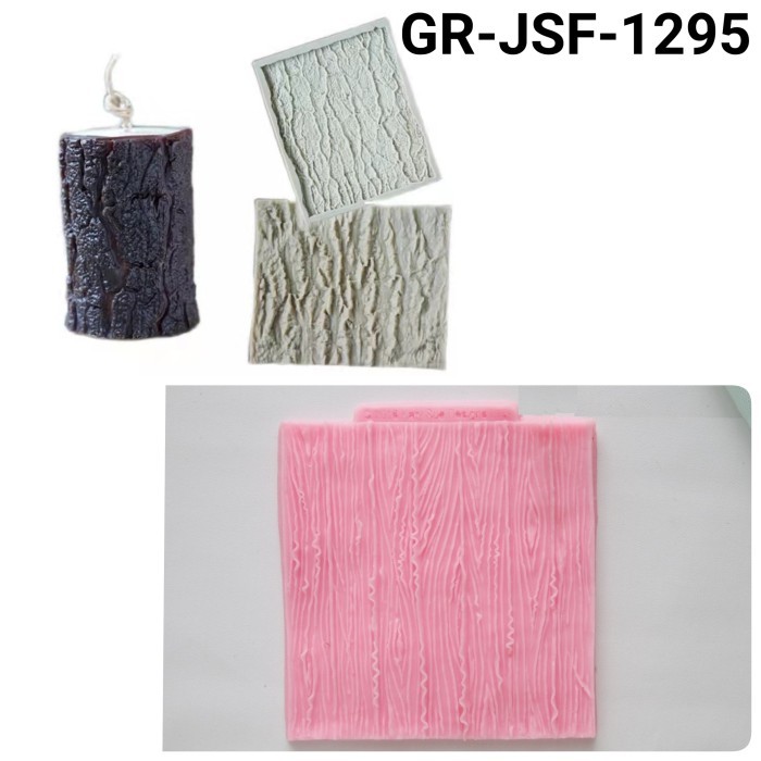 

BEST JSF-1295 CETAKAN SILIKON COKLAT FONDANT GUMPASTE MOTIF KAYU SERAT KAYU
