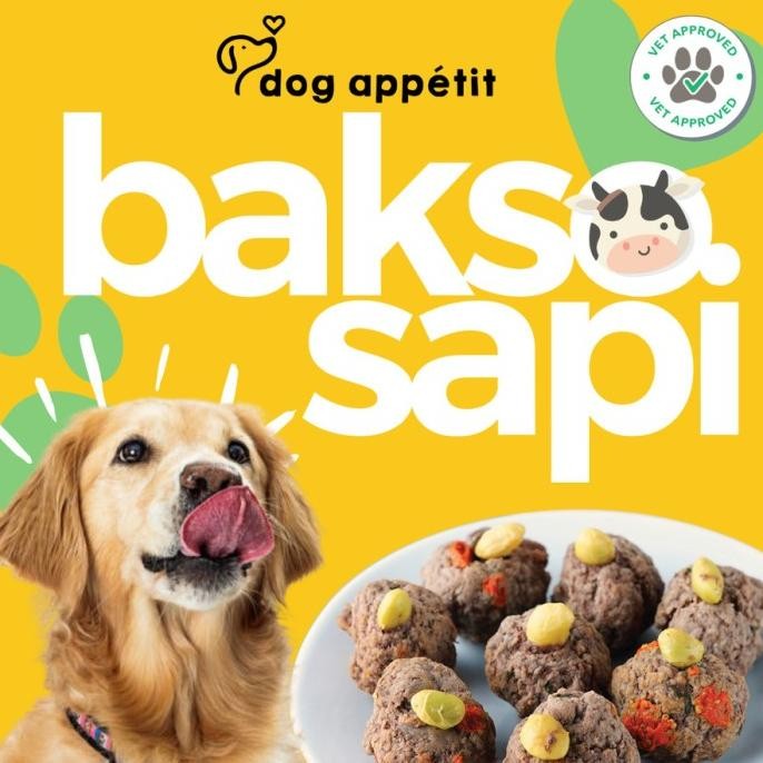 

New Dog Appetit Steam Meat Ball Bakso Daging Sapi Dog Food Snack Anjing