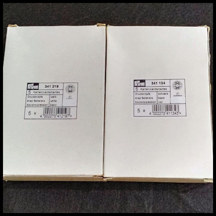 

Terlaris Kancing Jepret / Kancing Cetet 13 Mm Prym - Box(Isi 5 Lembar) Good Quality