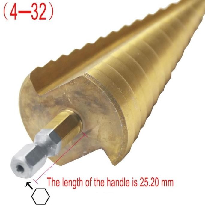 Mata Bor Pagoda 3In1 / Bahan Hss Lapis Titanium / Pouch