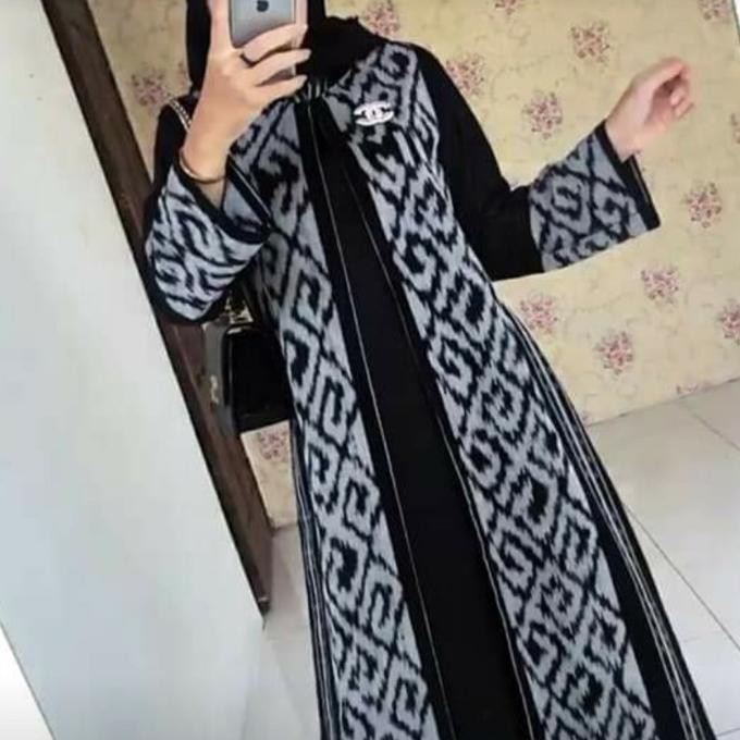 Gamis Tenun Etnik Jepara Mix Toyobo Gtb71 Promo