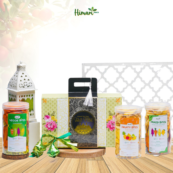 

Himari Special Hampers Keripik Buah Sayur 3 Toples Jar @1000Ml