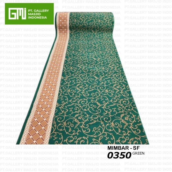 Terbaru Karpet Masjid 1 Roll Murah Merk Mimbar Sf-0350 / Sajadah Karpet Mushola Meteran Best Seller
