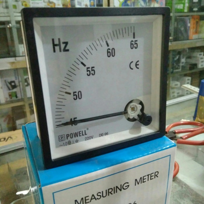 NEW Hz Frekuensi Frequency Meter Powell Jarum DE-96