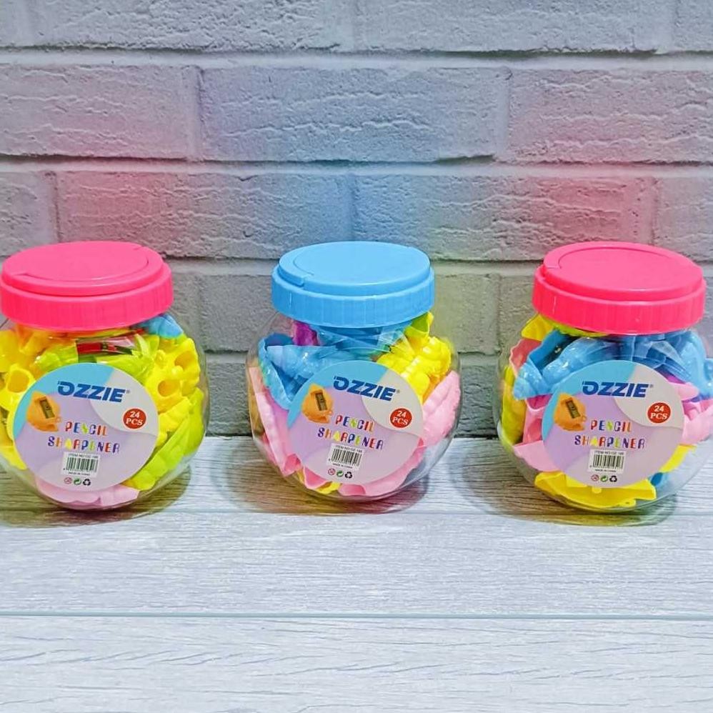 

Promo ( 24 Pcs ) Serutan Ongotan Rautan Pensil Toples Motif Karakter Lucu