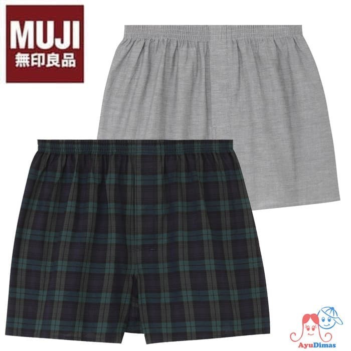 Muji Organic Cotton Front Open Trunks Men - Boxer - Underwear