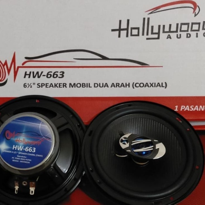 Speaker Coaxial Hollywood Hw-663 Sepasang