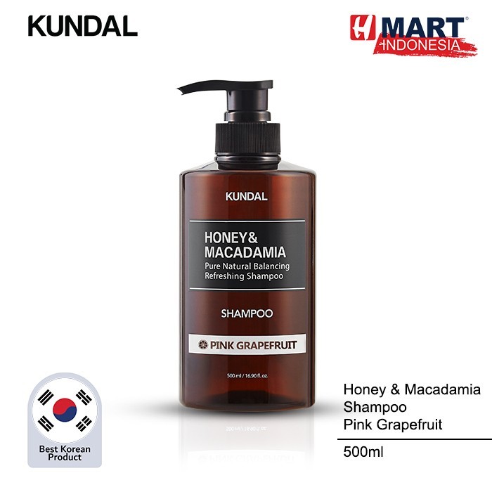 

Kundal Honey & Macadamia Shampoo Pink Grapefruit Made In Korea 500Ml