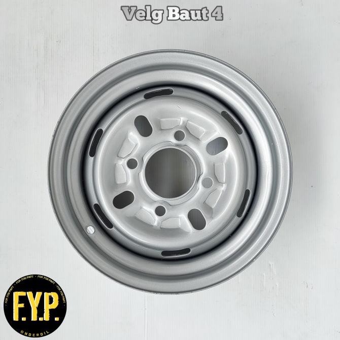 Velg Peleg Pelek Ring 12 Baut 4 Motor Viar Kaisar Jialing Roda Tiga