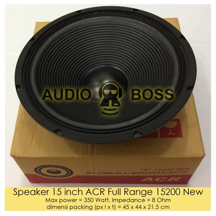 Speaker 15 Inch Acr Full Range 15200 New / 15" Acr Full Range 15200