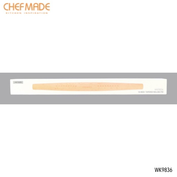 

BEST ELTAMART CHEFMADE WOODEN TAPERED ROLLING PIN KAYU 46CM GILAS WK9836