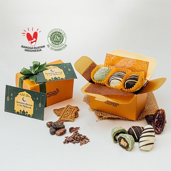 

New! Chocolate Monggo Lebaran Biskuit Cokelat 220g Parcel Gift Ramdahan - Choco Kurma 3pc Idul Fitri