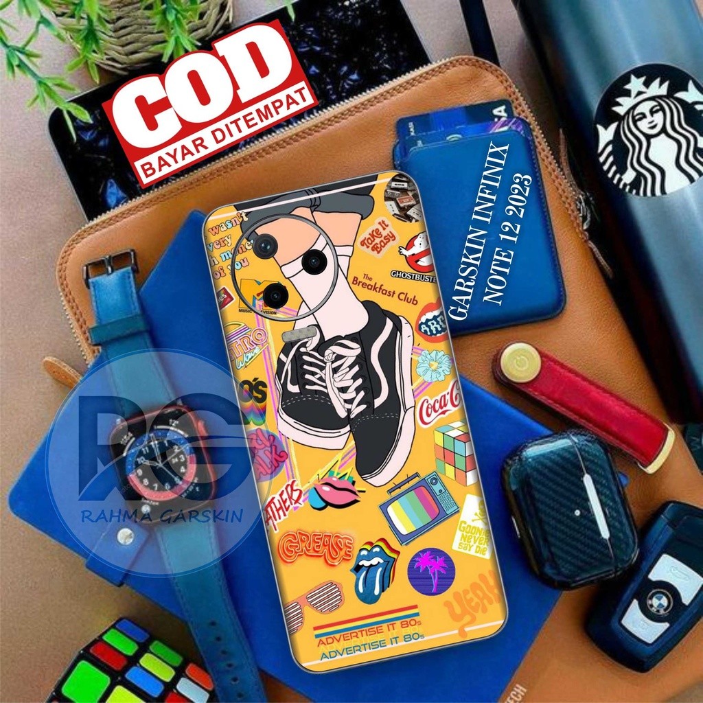 

Terlaris Infinix Note 12 Garskin Stiker Custom Case Laminasi Tebal COD