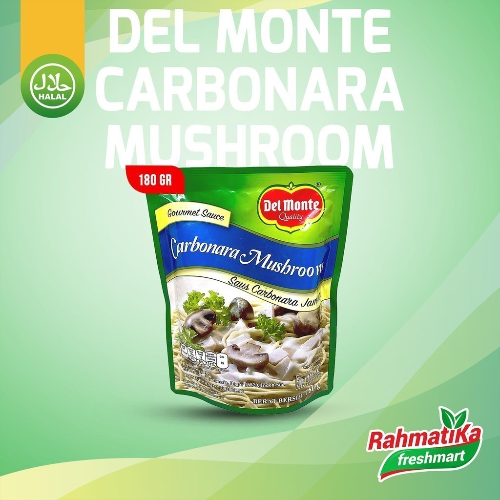 

Del Monte Carbonara Mushroom / Saus Carbonara Jamur 180 gram