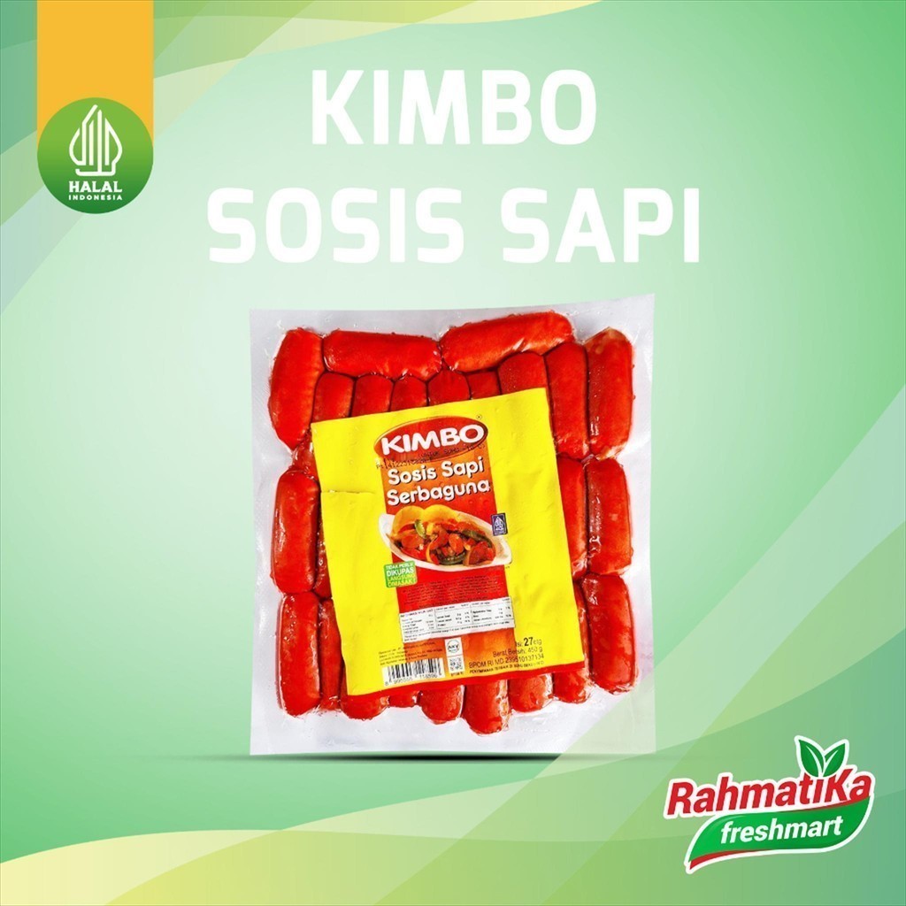 

Kimbo Sosis Sapi Serbaguna Isi 27 Pcs / 450 gr