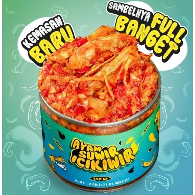 

Eatsambel - Ayam Suwir Icikiwir 150 gr - Sambal Extra Pedas Ayam Suwir 100% Halal