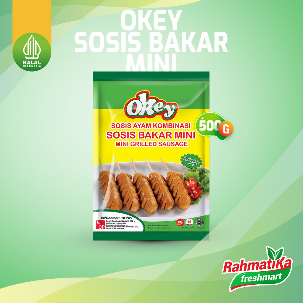 

OKEY Sosis Bakar Mini 500 gr Isi 10