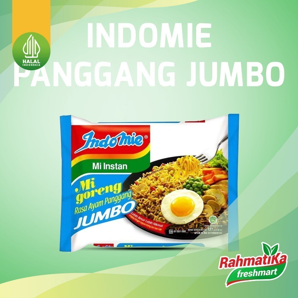 

Indomie Goreng Rasa Ayam Panggang Jumbo 1 Pcs