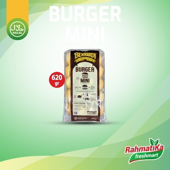 

Roti Burger Mini Polos Bernardi Isi 20 Pcs 620 gram