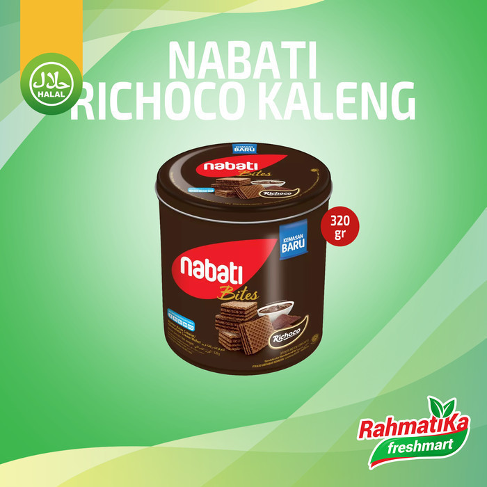 

Nabati Richoco / Wafer Rasa Cokelat Kemasan Kaleng 320 gram
