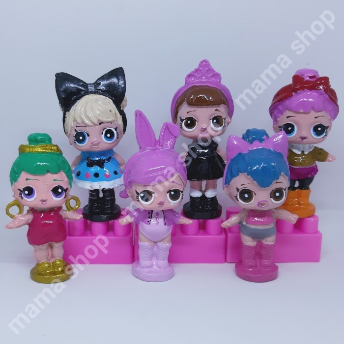 TERBARU TOPPER KUE FIGURE LOL PATUNG KUE HIASAN CAKE ULTAH ANAK TOPER CAKE