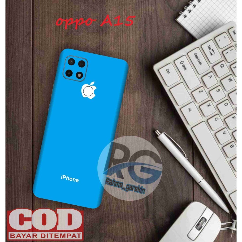 

Terlaris Oppo A15 Garskin Stiker Custom Case Laminasi Tebal COD