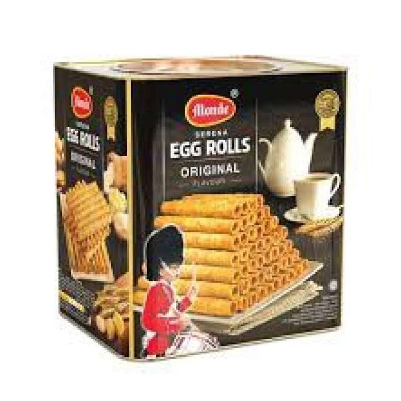 

BISKUIT EGG ROLL MONDE SERENA ORIGINAL KALENG 600 GRAM / KUE KALENG LEBARAN MURAH / KUE KERING NEW ENAK