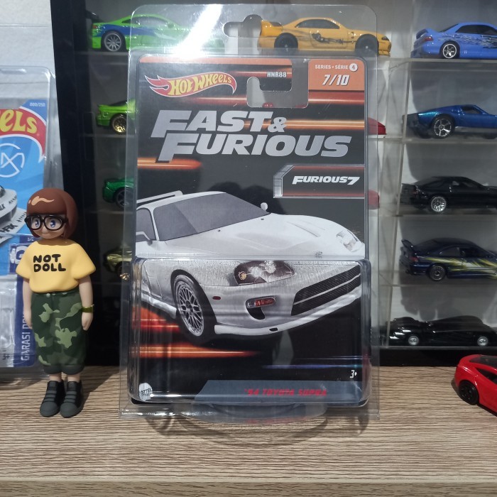CUSTOM CARD '94 TOYOTA SUPRA MK4 WHITE FAST & FURIOUS 2023 HOT WHEELS