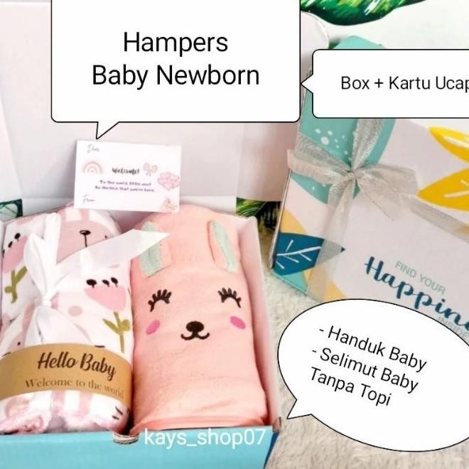 

Hampers Bayi Kado Hadiah Bayi Newborn Selimut Handuk DEL