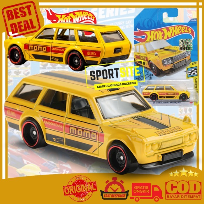 HOT WHEELS KROGER EXCLUSIVE DATSUN BLUEBIRD WAGON 510 MOMO DIECAST ORI