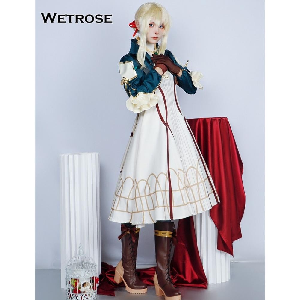 Wetrose Violet Evergarden Violet Cosplay Costume Kostum Dress Set