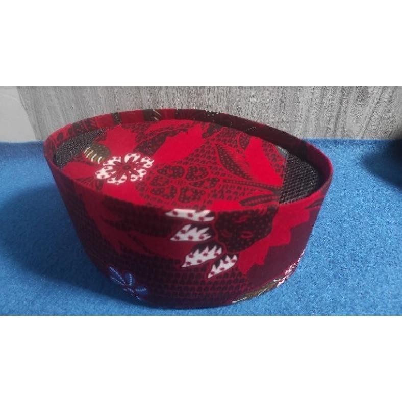 PROMO PECI KOPYAH SONGKOK NIERSONGKOK  Batik MADURA jahitan rapi kaon halus bahan premium TC21