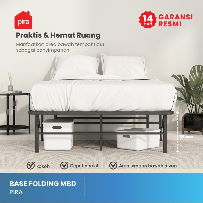 PIRA - BASE FOLDING MBD Divan Besi / Dipan / Tempat Tidur Lipat Besi
