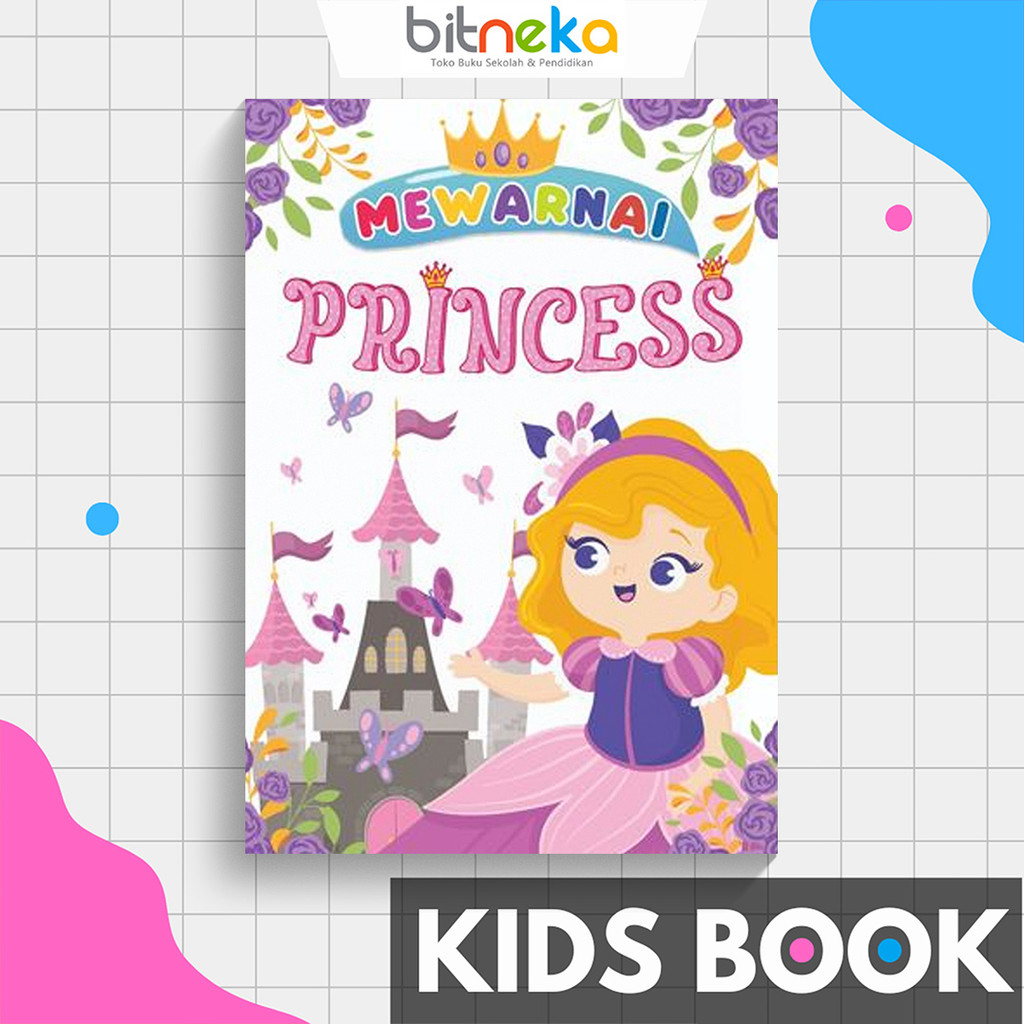 Buku Anak Mewarnai Princess