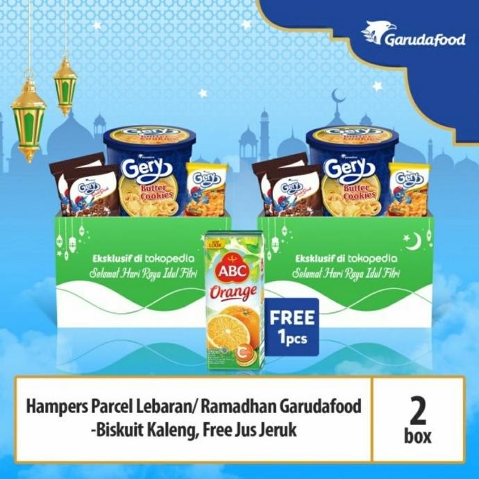 

Promo Terbaru!, Parcel Lebaran Garudafood 2 Box - Biskuit Toples Free Juice Jeruk