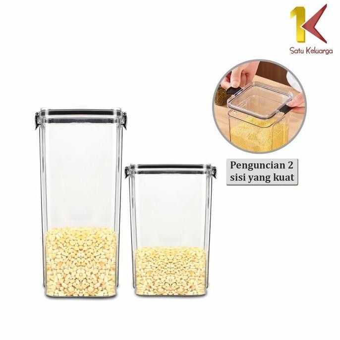 

[Cod] Sk C1043 Toples Lebaran Kotak Bening 1800Ml Kontainer Makanan Kue Kering Penyimpanan Kulkas Original Dan Terpercaya