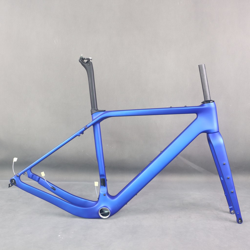 HONYA Full Carbon Gravel Bike Frame, Disc Brake, Hidden Cable, Bicycle Frameset,  T47  frame , Grave