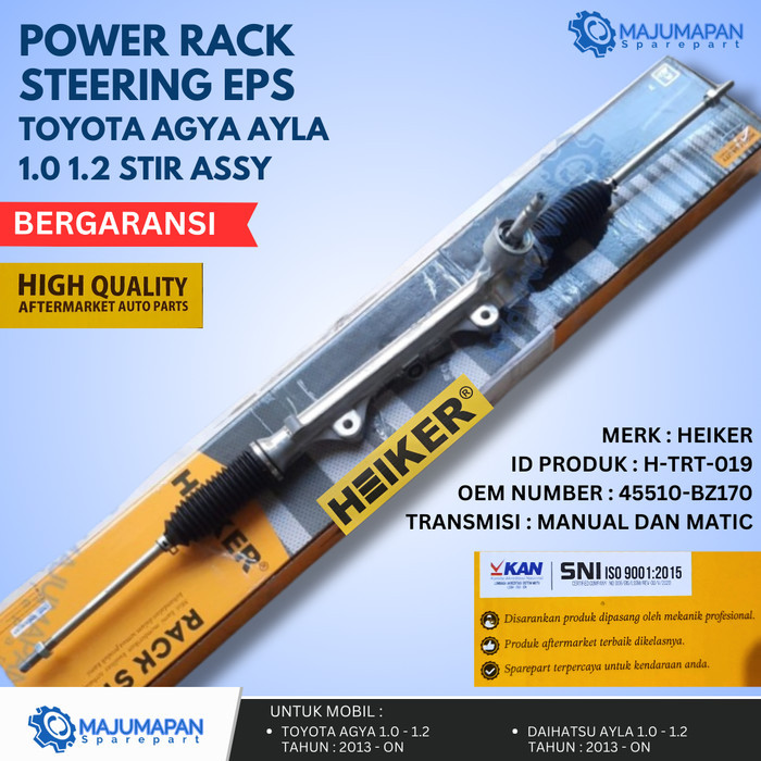 POWER RACK STEERING STERING RACK EPS STEER TOYOTA AGYA AYLA 1.0 1.2