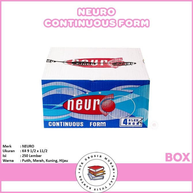 

Continous Form 91/2 x 11 4 Ply/2 ( K4/2 Neuro ) NCR / Kertas Komputer