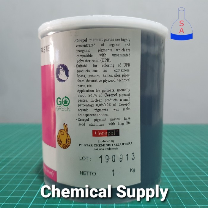 

Cerepol Pigment Paste Pewarna Resin Black Hitam - 1 Kg Best Quality