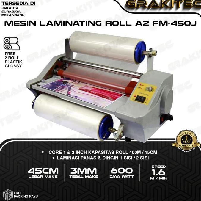 Mesin Laminasi Roll / Mesin Laminating Roll A3 A2 GRAKITEC