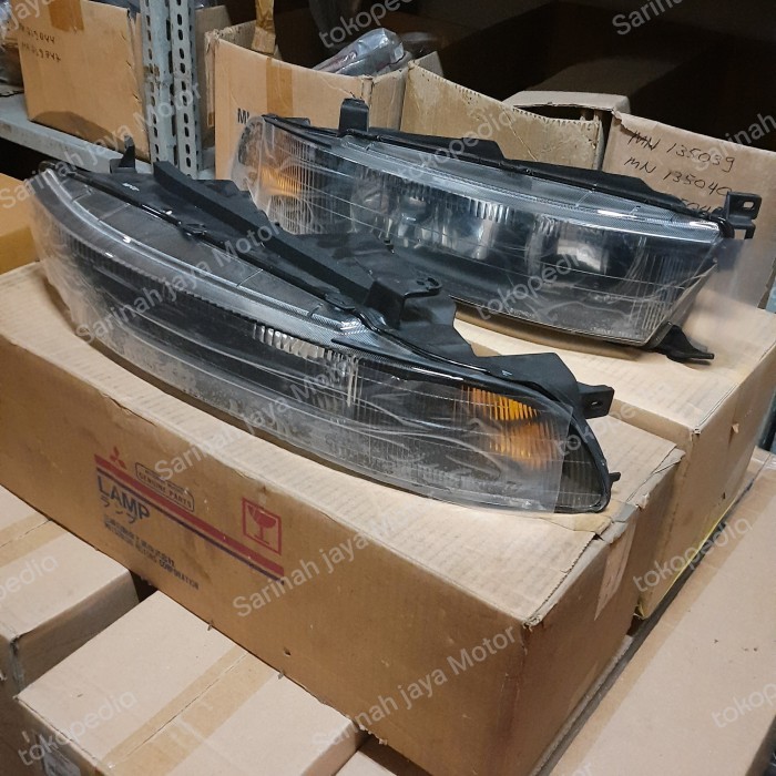 headlamp galant vr4 galant hiu v624 st asli original baru