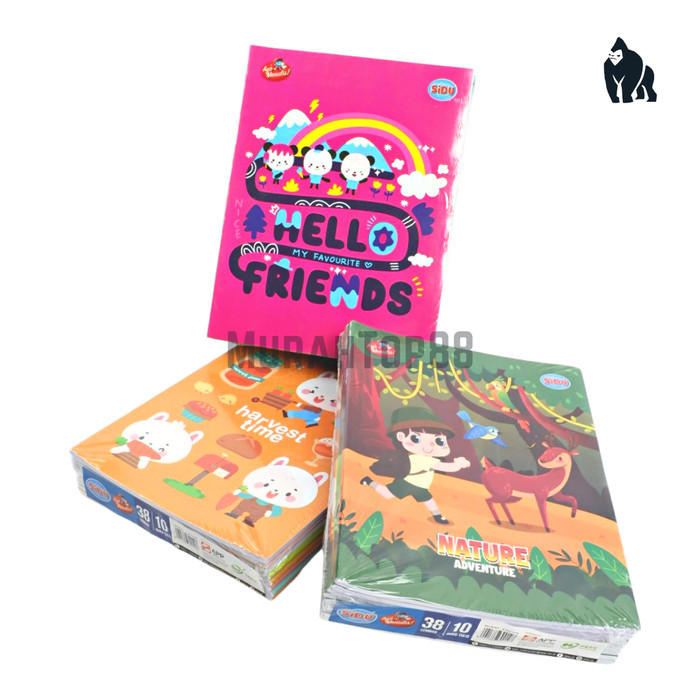 

TERBAIK BUKU TULIS SIDU 38 LEMBAR / BUKU SEKOLAH ANAK [PER PACK ISI 10 PCS] KODE 146