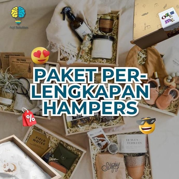 

Hot Sale!, [Hemat] - Paket Perlengkapan Hampers Ramadhan / Idul Fitri / Box Hampers, Wrapping Paper, Stiker Segel Eid Series