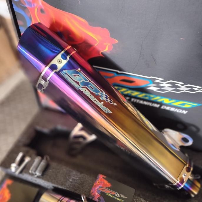TERMURAH - Knalpot GP Racing titanium Xmax original