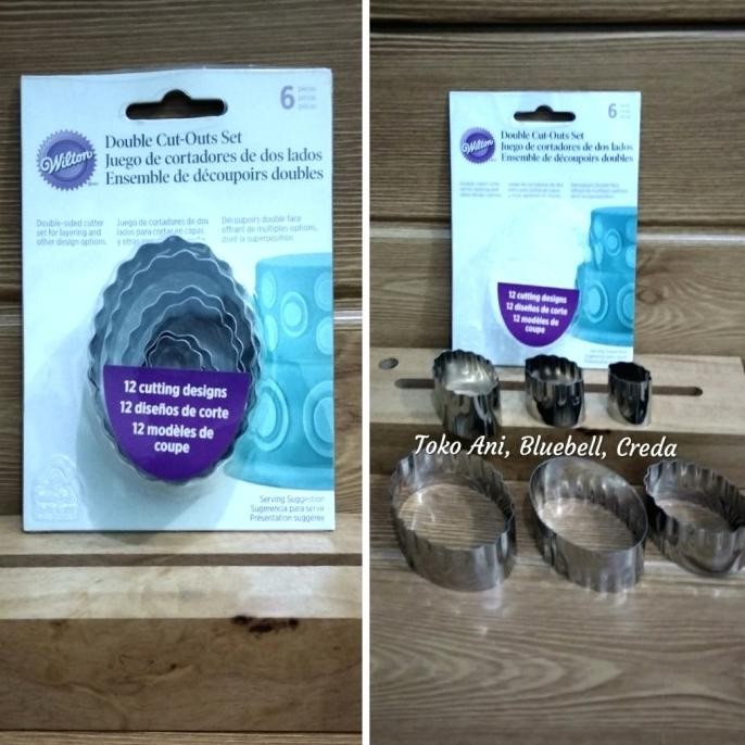 

Promo Wilton double edge cutter oval plain and serrated COD