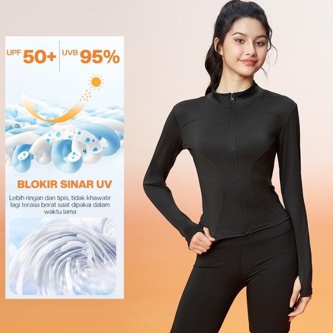 Promo Jaket Ce Mtwt01 Lengan Panjang Olahraga Yoga Wanita Women'S Long Sleeve Sports Jacket For Spor