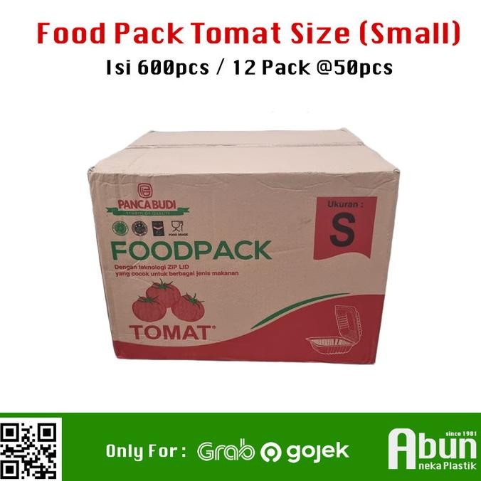 

Promo (Khusus Cargo) Food Pack Tomat Small Isi 12pak x 50pcs COD