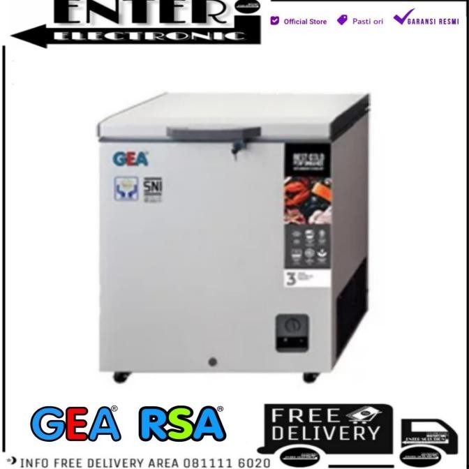 Promo Gea Ab226 - Chest Freezer Gea 220 Liter Freezer Box Pembeku Ab 226 R