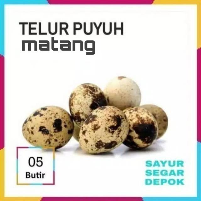 

Telur puyuh matang